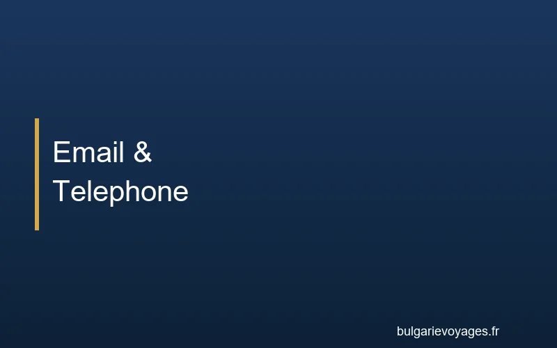 Contactez Bulgarie Voyages par email ou téléphone